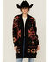Image #1 - Angie Women's Southwestern Print Open Front Sweater, , hi-res