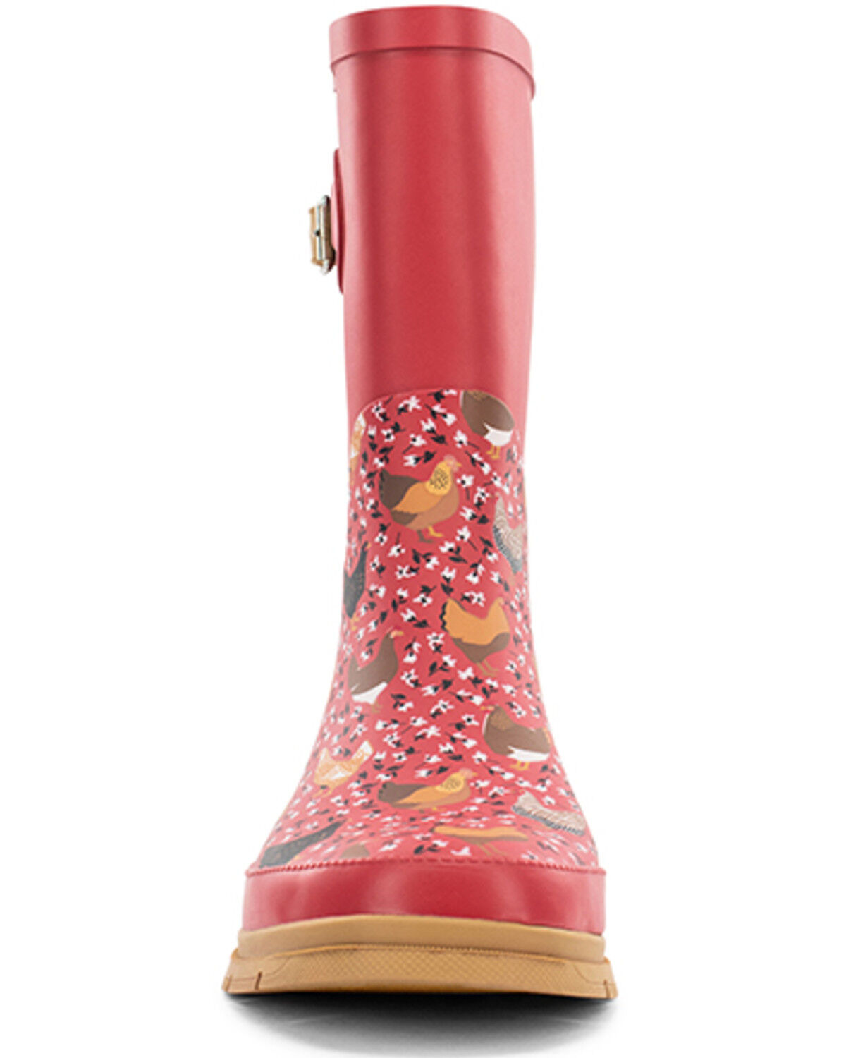 Image #4 - Western Chief Women's Golden Gals Mid Rain Boots, Red, hi-res