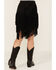 Image #4 - Idyllwind Women's Tina Asymmetrical Faux Suede Fringe Mini Skirt, Black, hi-res