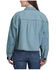 Image #2 - Roper Women's Button-Down Cropped Denim Jacket, Light Blue, hi-res