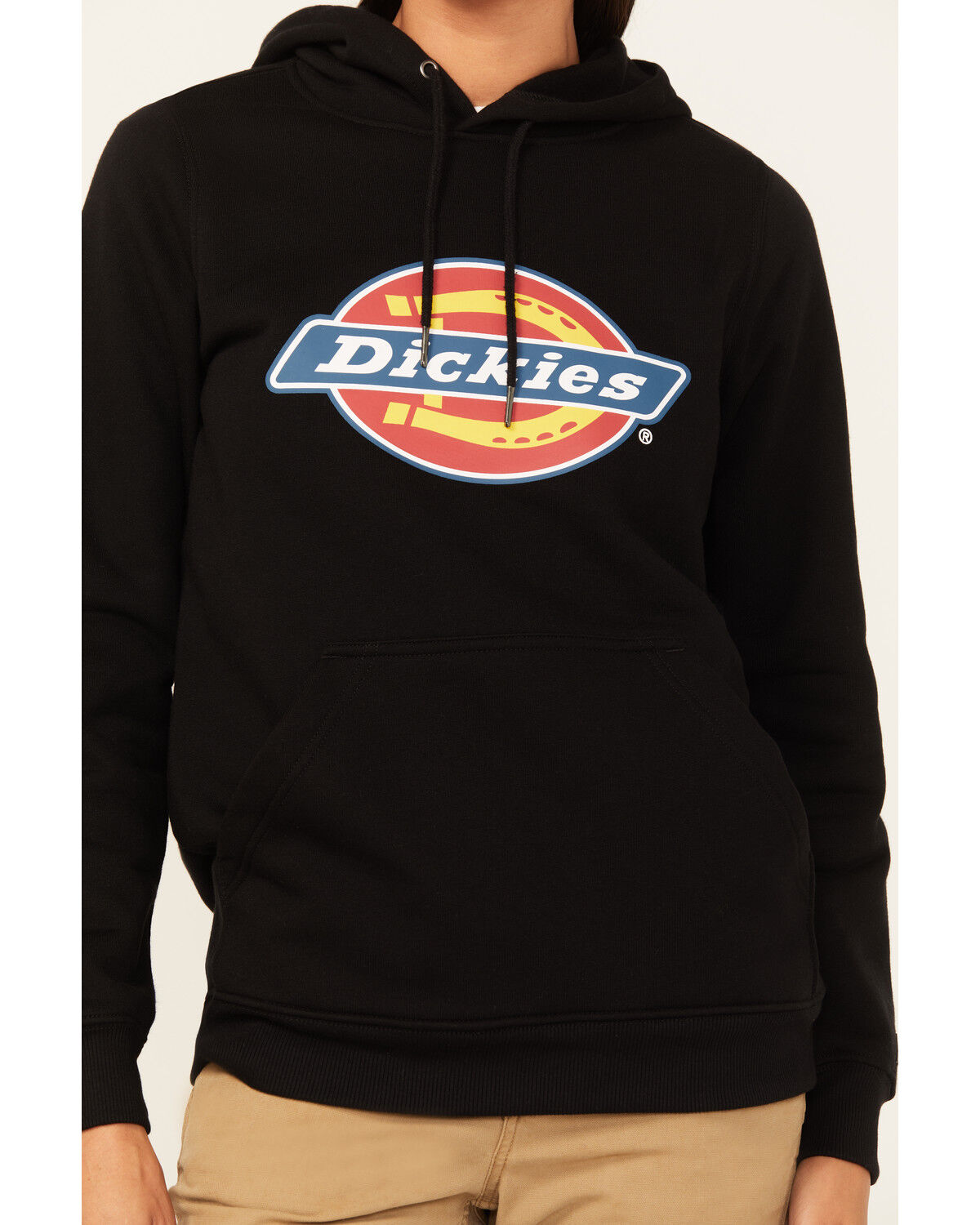 Image #3 - Dickies Women's Logo Pullover Sweatshirt, Black, hi-res