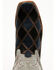 Image #6 - Horse Power Men's Patchwork Suede Western Boots - Square Toe, Black, hi-res