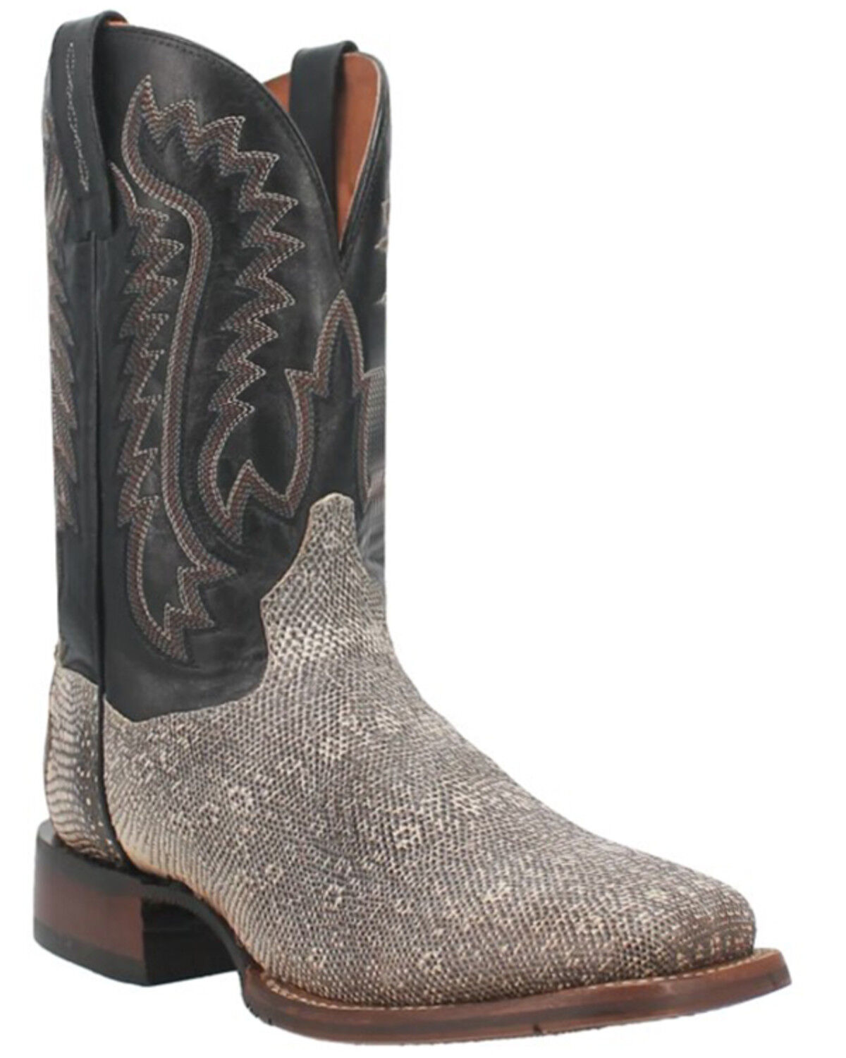 Image #1 - Dan Post Men's Elgin Exotic Lizard Western Boots - Broad Square Toe, , hi-res