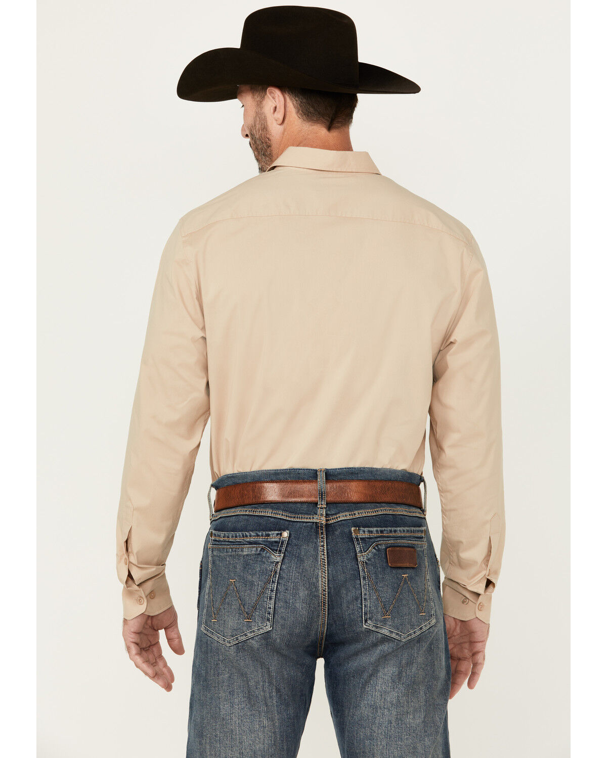 Image #4 - Kimes Ranch Men's Team Solid Long Sleeve Button-Down Performance Western Shirt, Beige, hi-res