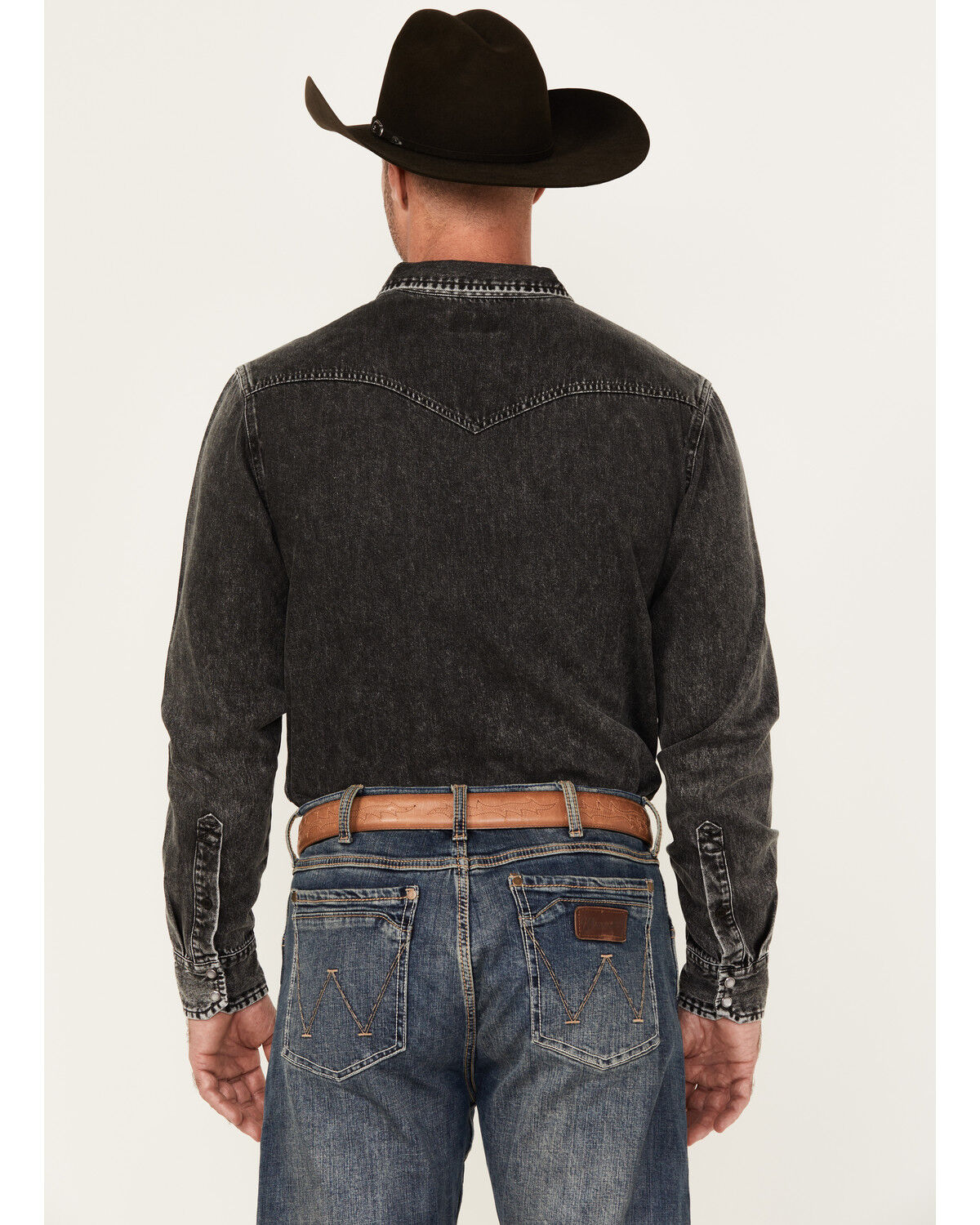 Image #4 - Kimes Ranch Men's Boot Barn Exclusive Durango Long Sleeve Snap Western Shirt, Black, hi-res