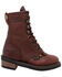Image #2 - Ad Tec Boys' Packer Boots - Round Toe, Chestnut, hi-res