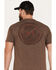 Image #4 - Brothers and Sons Men's Wood Logo Graphic T-Shirt , Brown, hi-res