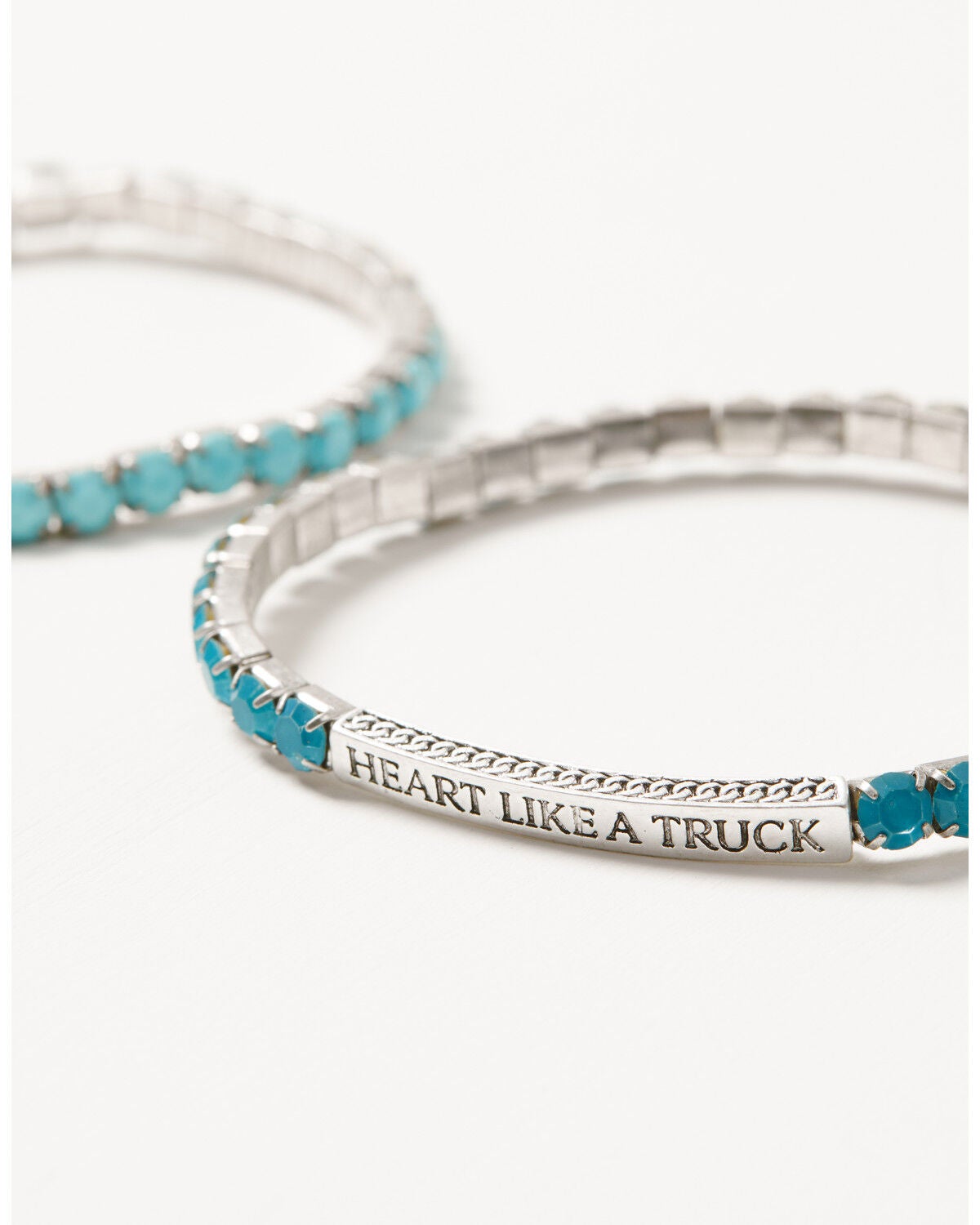 Image #3 - Lainey Wilson Women's Heart Like A Truck Beaded Bracelet, Silver, hi-res