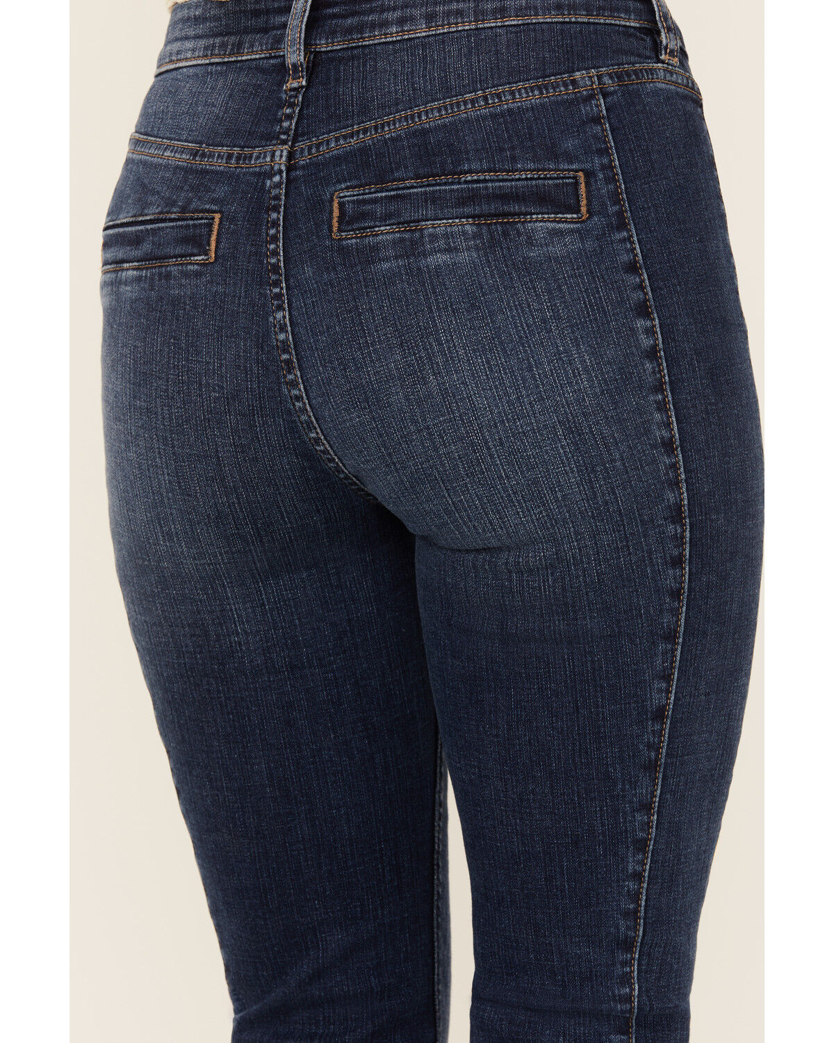 Image #4 - Shyanne Women's Dark Wash Delaney Flare Stretch Denim Jeans, Dark Wash, hi-res