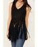 Image #3 - Idyllwind Women's Monticello Fringe Faux Suede Studded Tank, Black, hi-res