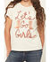 Image #3 - Buttercup Girls' Let's Go Girls Short Sleeve Graphic Tee, Off White, hi-res