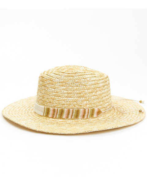 Image #3 - Nikki Beach Women's Tulum Milan Straw Fashion Hat , Natural, hi-res