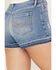 Image #4 - Idyllwind Women's Owsley Light Wash Gypsy High Rise Denim Shorts, Light Medium Wash, hi-res