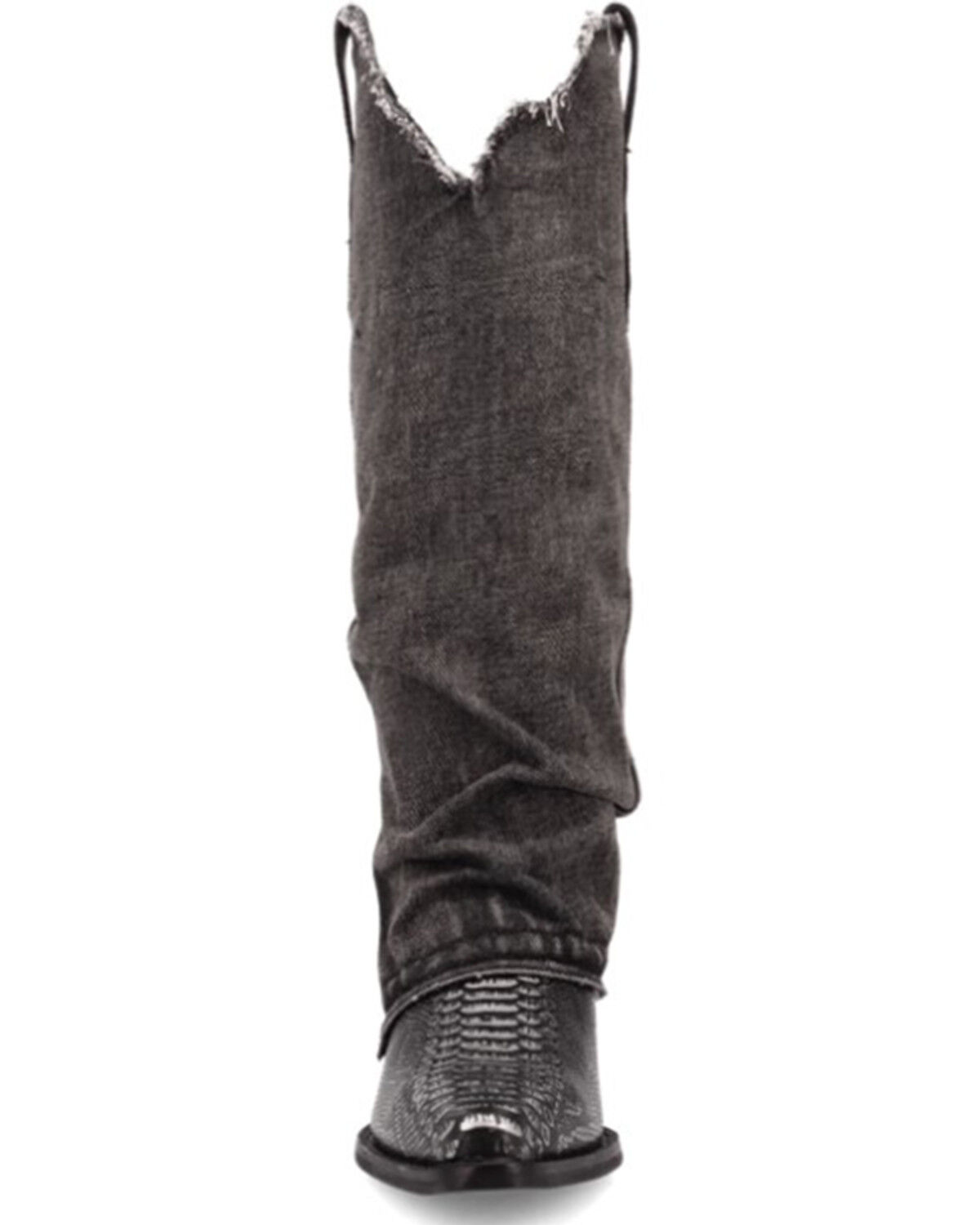 Image #4 - Dingo Women's Shabby Tall Western Boots - Snip Toe, Black, hi-res