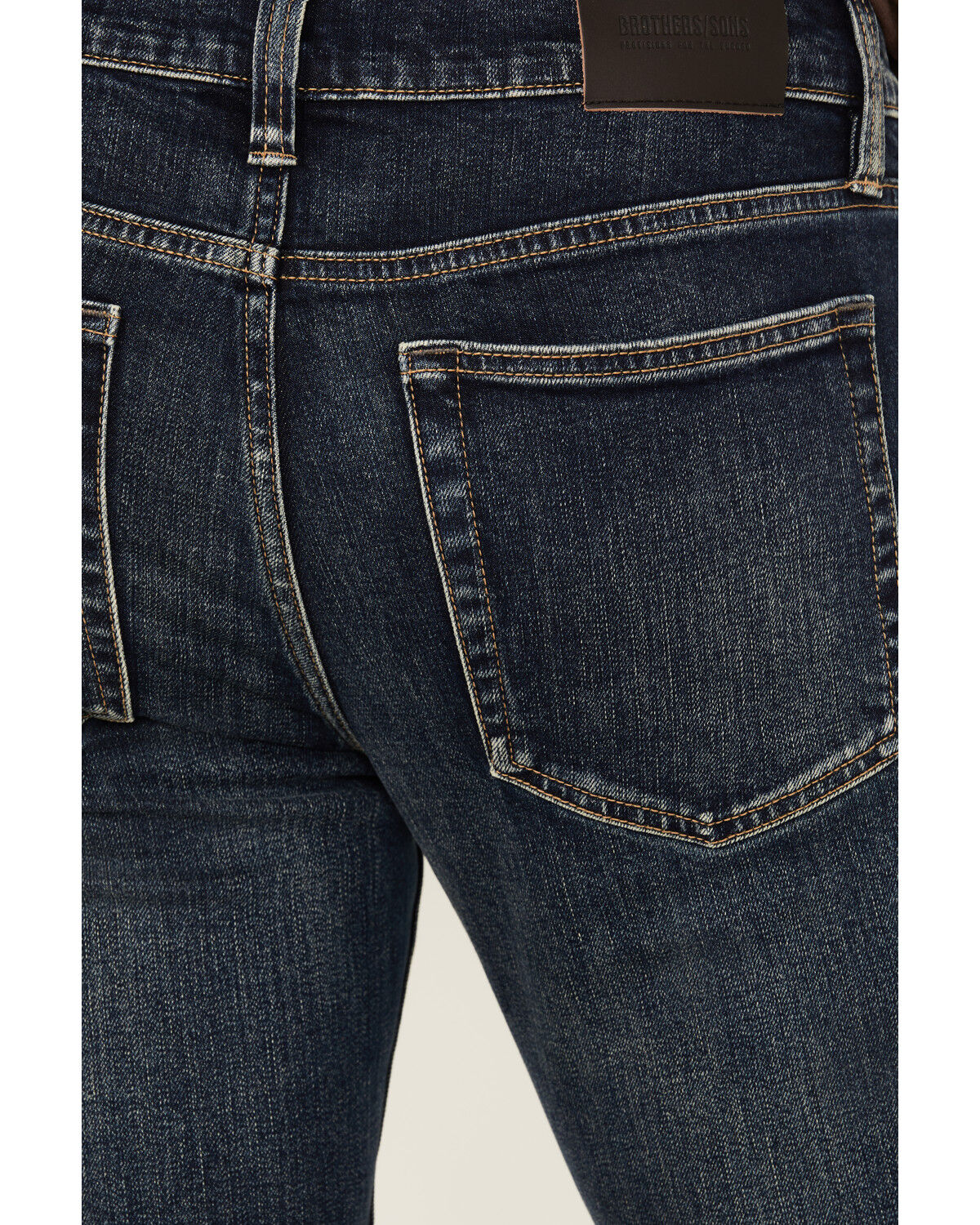Image #4 - Brothers and Sons Men's Tucker Slim Straight Stretch Denim Jeans, Dark Wash, hi-res