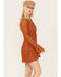 Image #2 - Free People Women's Shayla Lace Mini Dress, Orange, hi-res