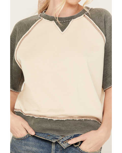 Image #2 - Cleo + Wolf Women's Short Sleeve Pullover Shirt, Sand, hi-res