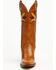 Image #4 - Dan Post Women's Marsala Whiskey Inlay Tall Western Boots - Snip Toe, Brown, hi-res
