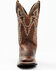 Image #4 - Myra Bag Women's Salvage Oesle Western Boots - Broad Square Toe, Dark Brown, hi-res