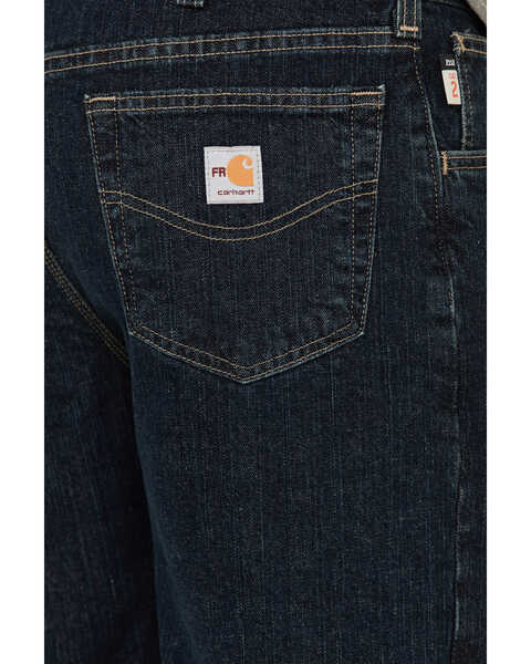 Image #7 - Carhartt Men's FR RuggedFlex Traditional Fit Jeans, Indigo, hi-res