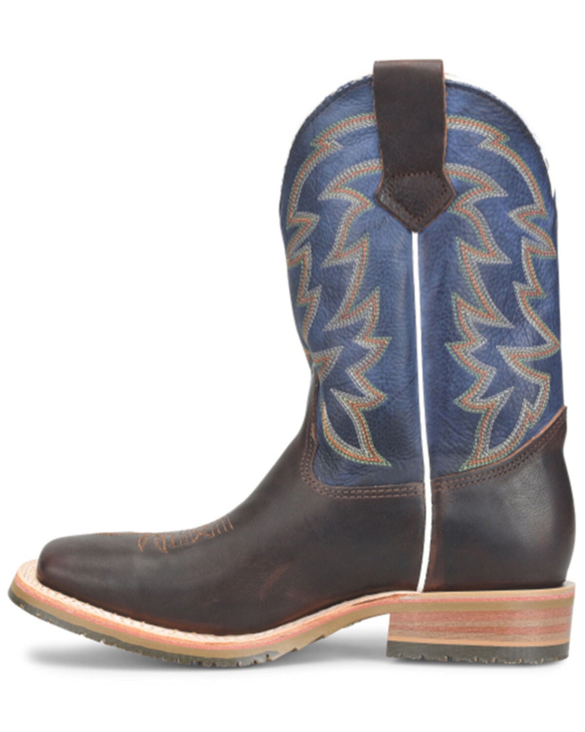 Image #2 - Double H Men's USA Long Western Boots - Square Toe, Brown, hi-res