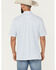 Image #4 - Ariat Men's Geo Print Short Sleeve Button-Down Performance Polo - Big, White, hi-res