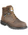 Image #1 - Carhartt Men's 6" Lace-Up Work Boots - Round Toe, Dark Brown, hi-res