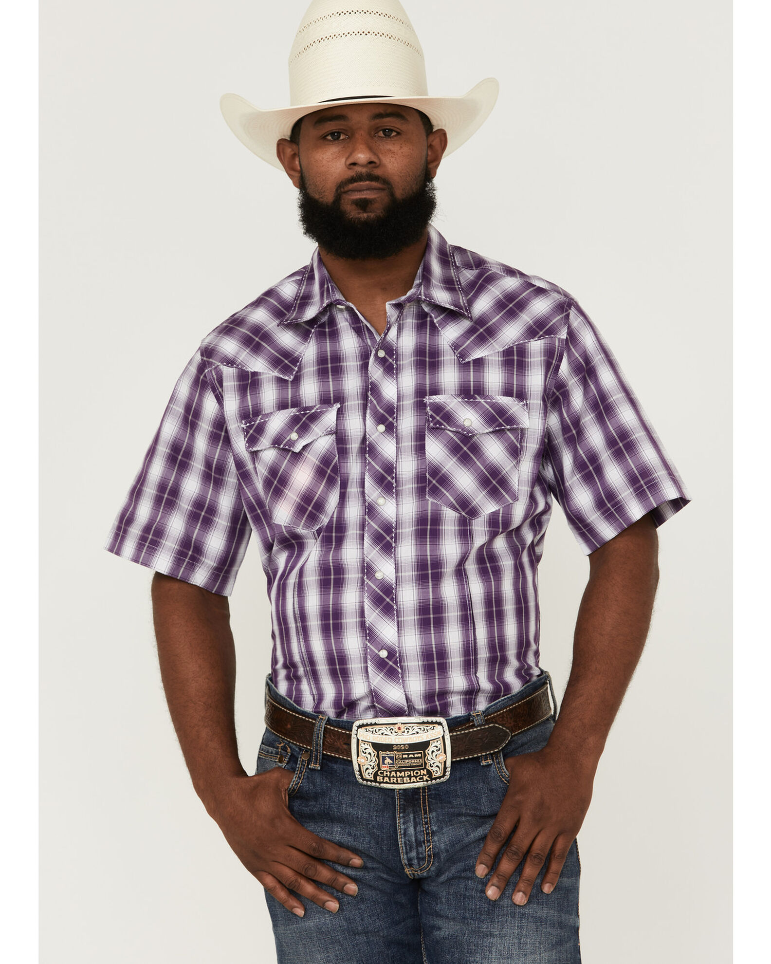 Purple wrangler shirt clearance