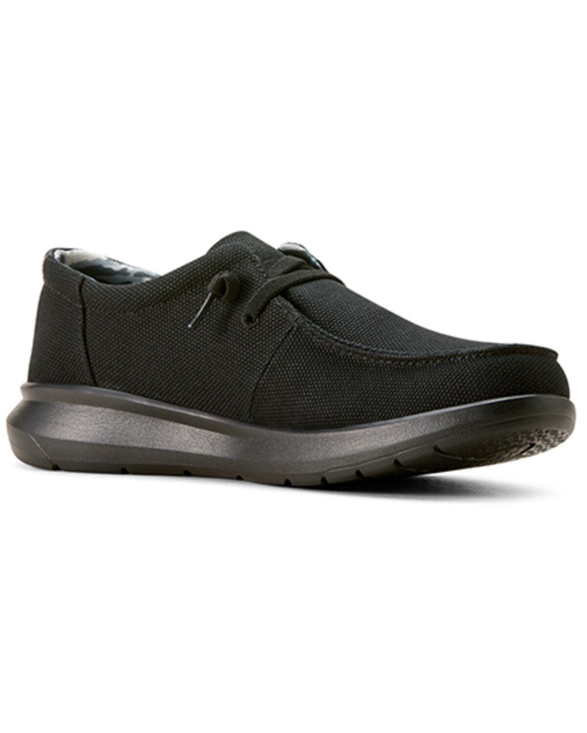 Image #1 - Ariat Men's Hilo Solid Casual Shoes - Moc Toe, Black, hi-res