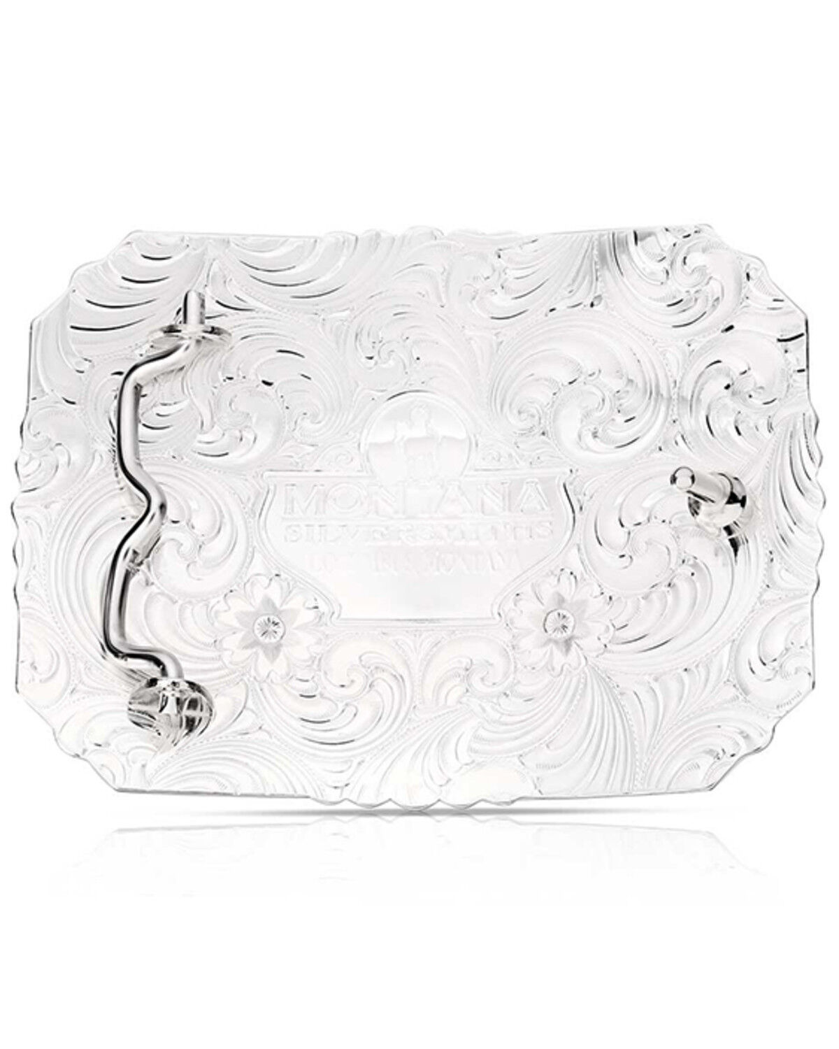 Image #2 - Montana Silversmiths Men's Southwest Origins Longhorn Belt Buckle, Silver, hi-res