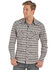 Image #1 - Rock & Roll Denim Men's Southwestern Chambray Print Long Sleeve Western Shirt, Black, hi-res