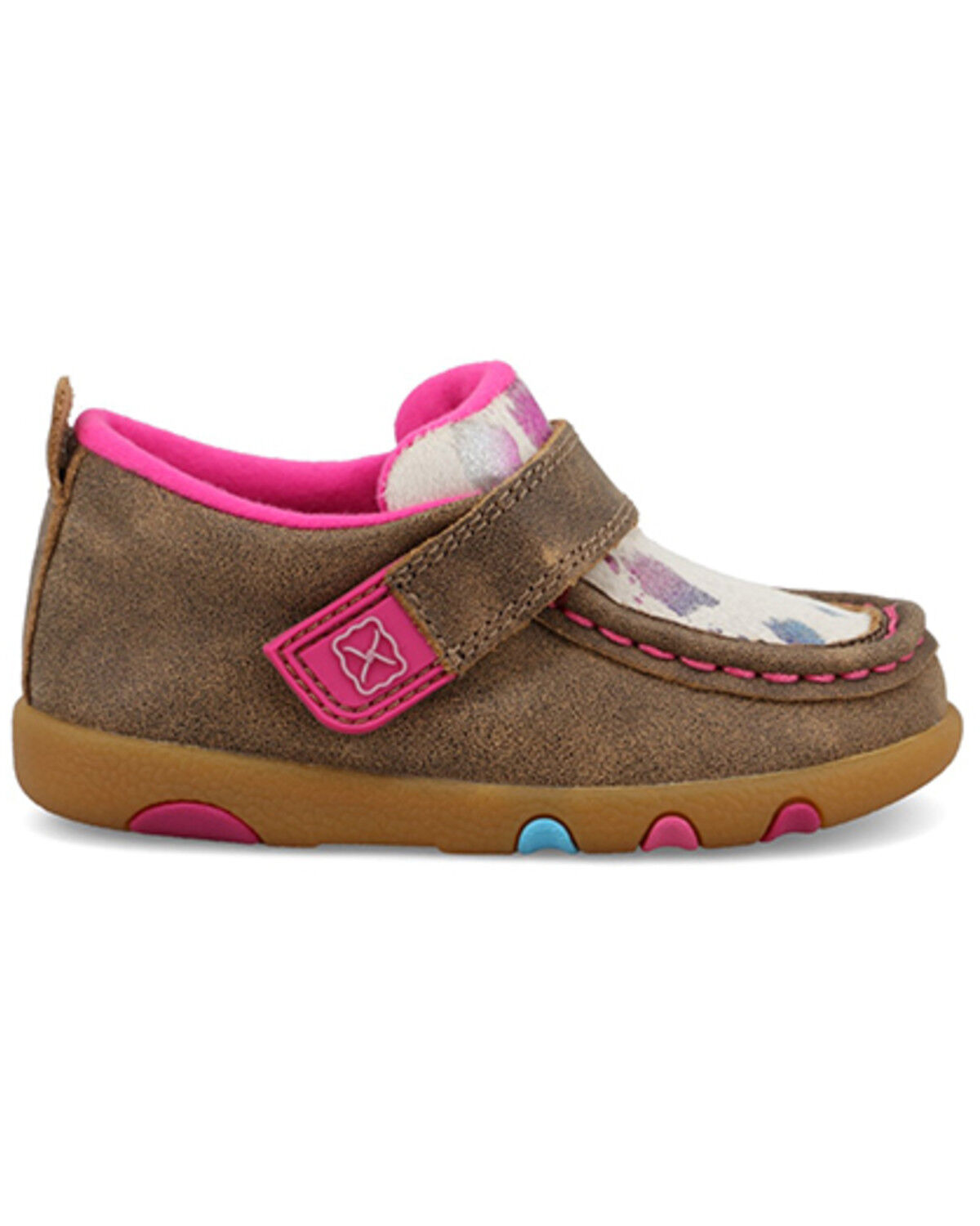 Image #2 - Twisted X Infant Girls' Driving Mocs, Multi, hi-res
