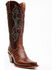 Image #1 - Idyllwind Women's Frisk Me Printed Leather Western Boots - Snip Toe , Brown, hi-res