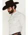Image #2 - Gibson Men's Polka Geo Print Long Sleeve Snap Western Shirt, White, hi-res