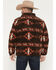 Image #4 - Cody James Men's Izard Southwestern Print Sherpa Zip Jacket, Brown, hi-res