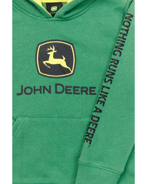 Image #2 - John Deere Toddler Boys' Green Trademark Fleece Hooded Sweatshirt, , hi-res