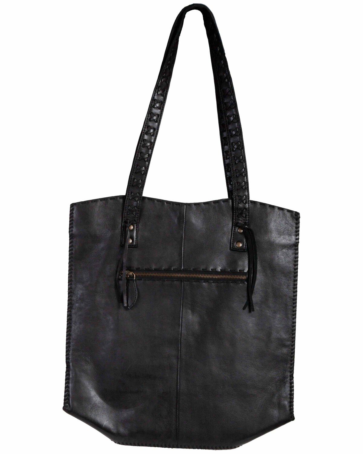 Image #1 - Scully Women's Leather Handbag, Black, hi-res