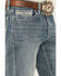 Image #2 - Rock & Roll Denim Men's Medium Wash Tapered Bootcut Stretch Denim Jeans, Medium Wash, hi-res