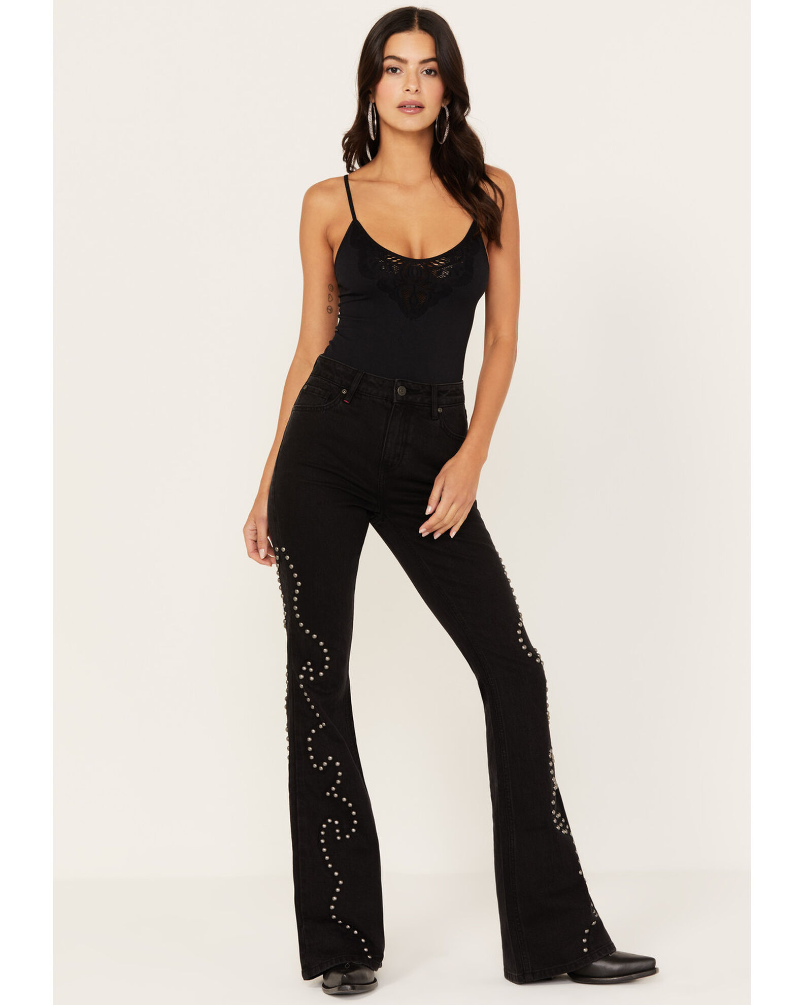 Stretch flare deals jeans
