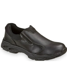 Thorogood Men's Metal Free Slip-On Work Shoes - Composite Toe, Black, hi-res