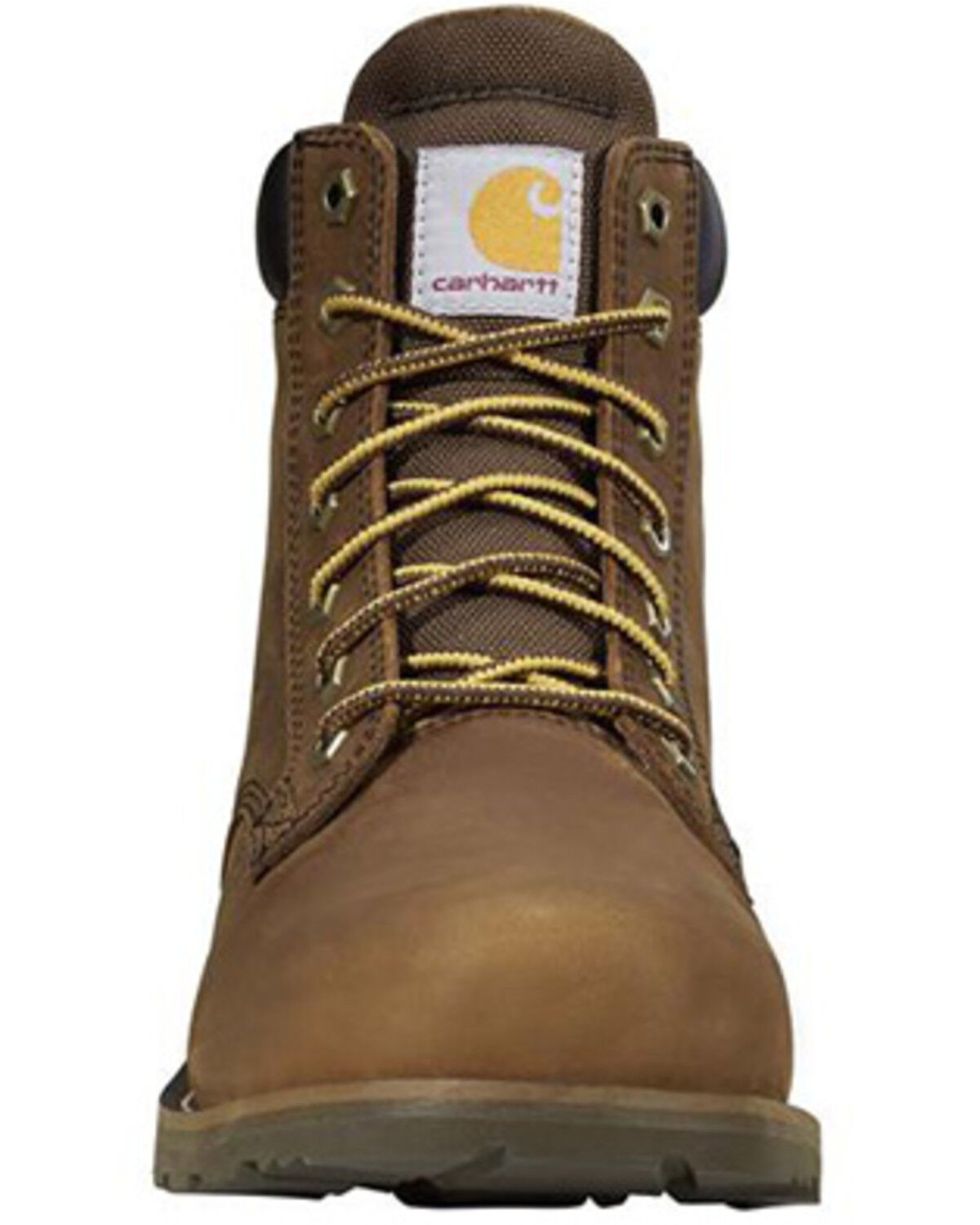 Image #4 - Carhartt Men's 6" Frontier Waterproof Work Boots - Steel Toe, Brown, hi-res
