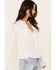 Image #2 - Cleo + Wolf Women's Cropped Button-Down Blouse, Cream, hi-res