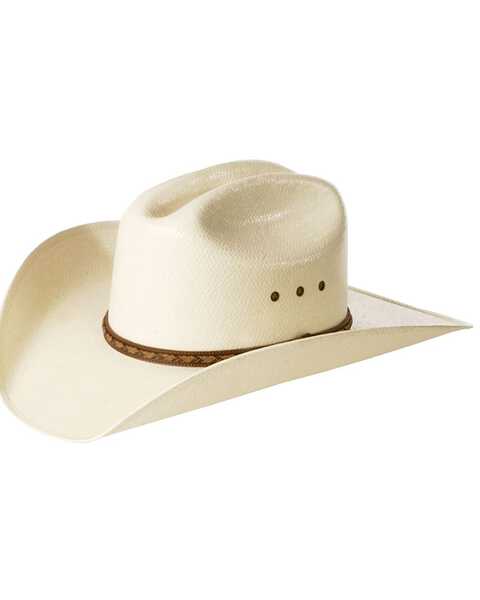Justin Morgan 10X Straw Cowboy Hat, Natural, hi-res