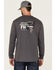 Image #4 - Cody James Men's FR Bandit Graphic Long Sleeve Work T-Shirt , Charcoal, hi-res