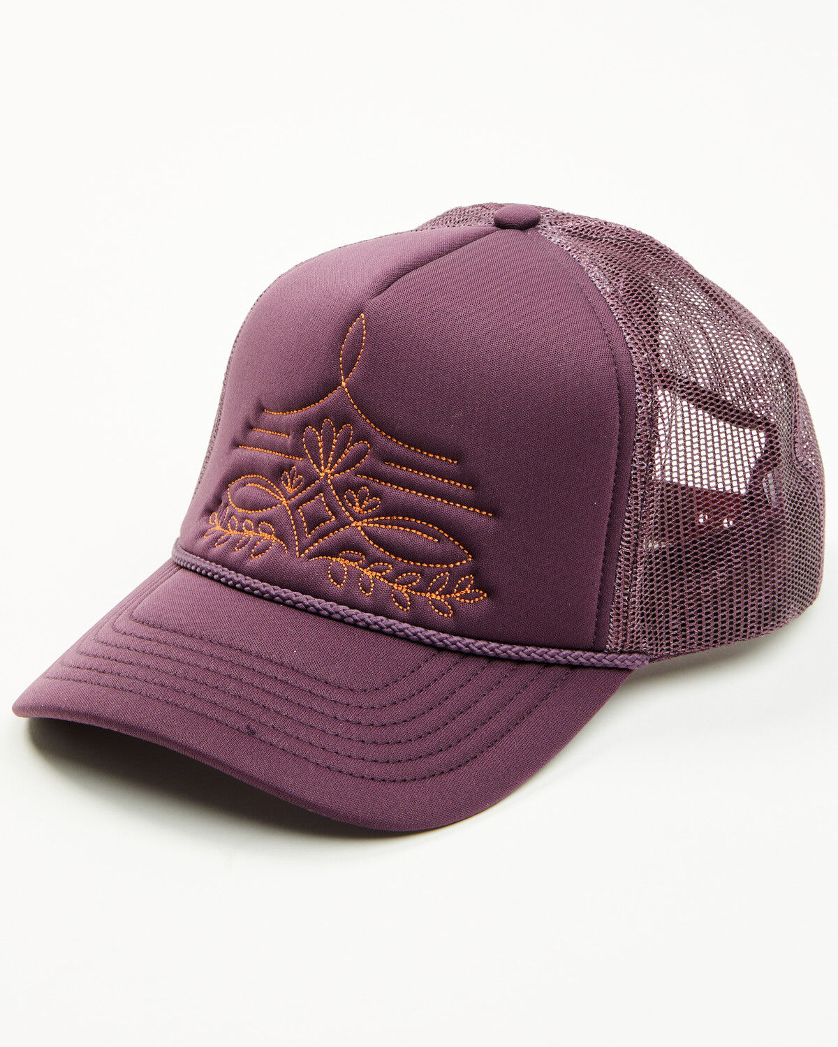Image #1 - Shyanne Women's Boot Stitch Ball Cap, Purple, hi-res