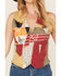 Image #4 - Wrangler X Lainey Wilson Women's Mixed Patchwork Vest, Rust Copper, hi-res