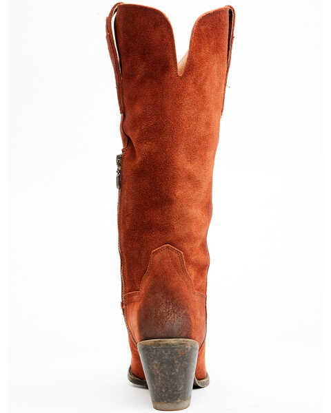Image #4 - Dan Post Women's Rebeca Tall Fashion Western Boots - Snip Toe, Orange, hi-res