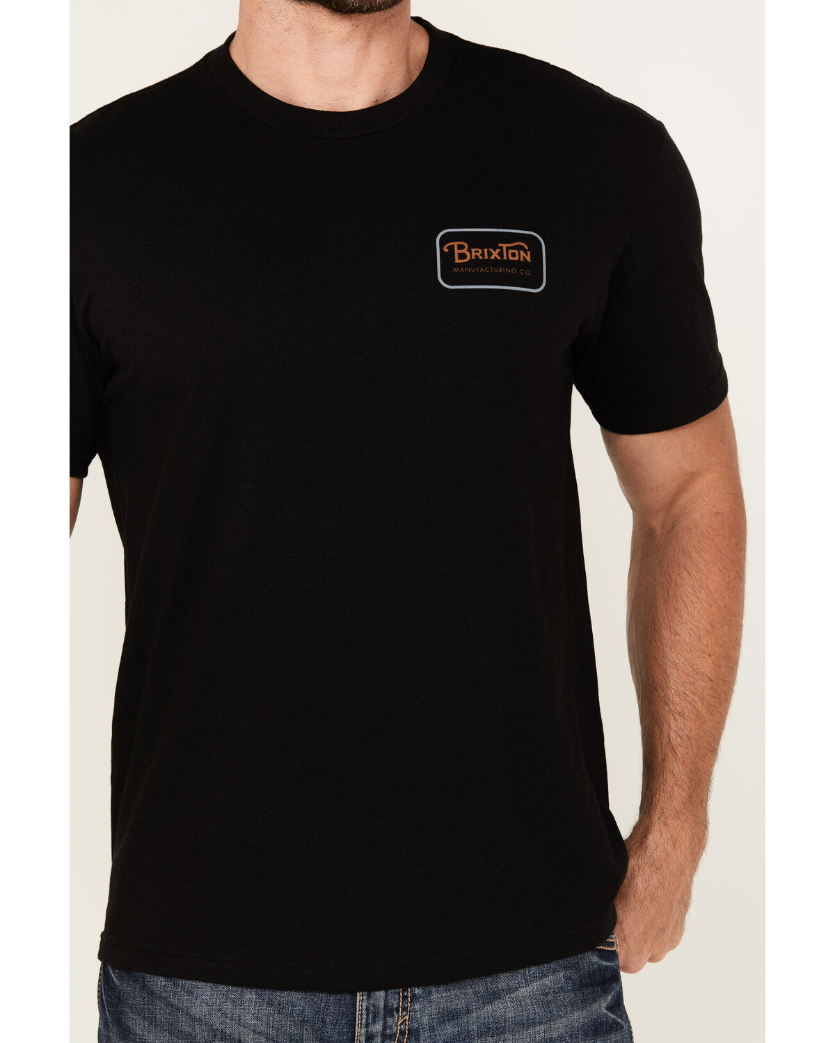 Image #3 - Brixton Men's Grade Logo Short Sleeve Graphic T-Shirt, Black, hi-res