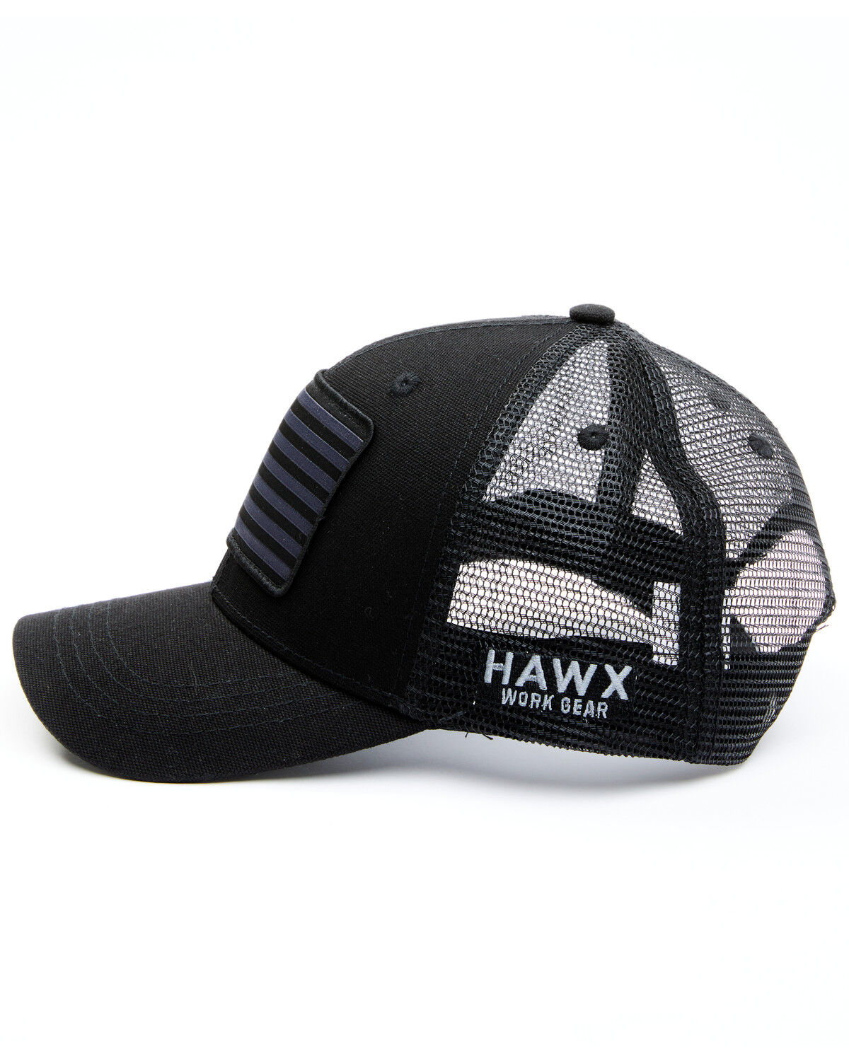 Image #2 - Hawx Men's American Flag Patch Ball Cap, Black, hi-res