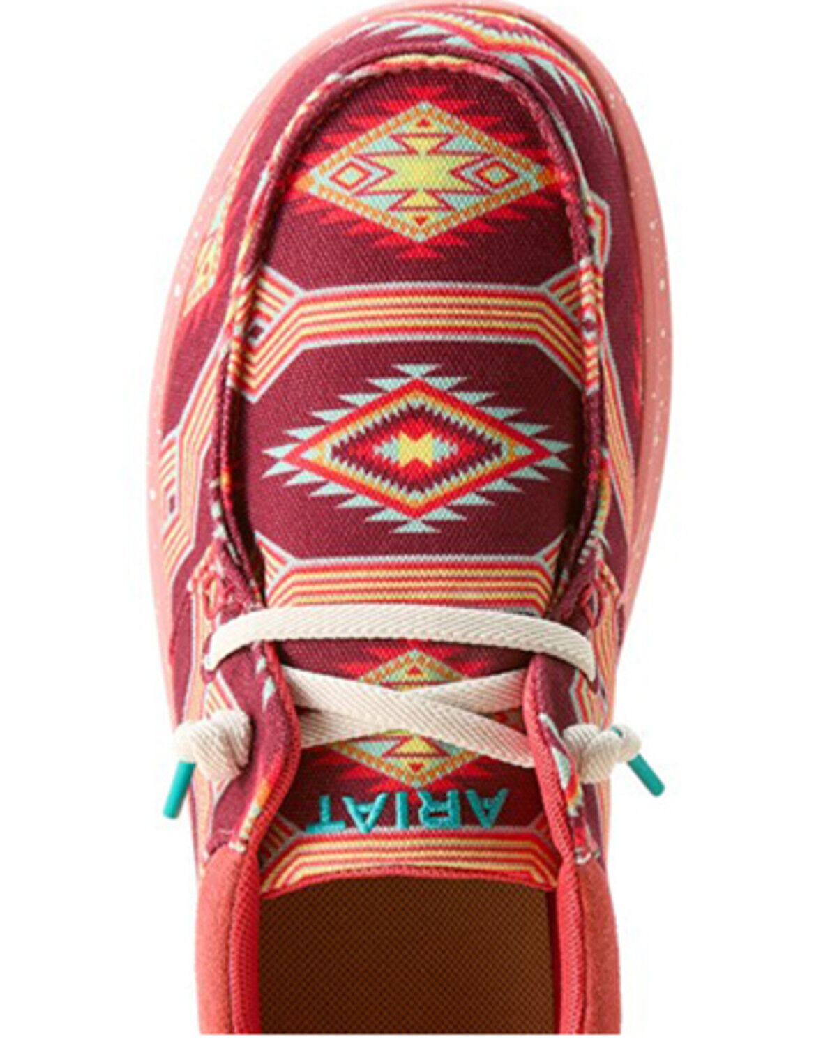 Image #4 - Ariat Women's Hilo Casual Shoes - Moc Toe, Red, hi-res